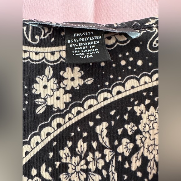 Jones New York Cotton Feel Paisley Print Robe- S/M - Picture 12 of 13